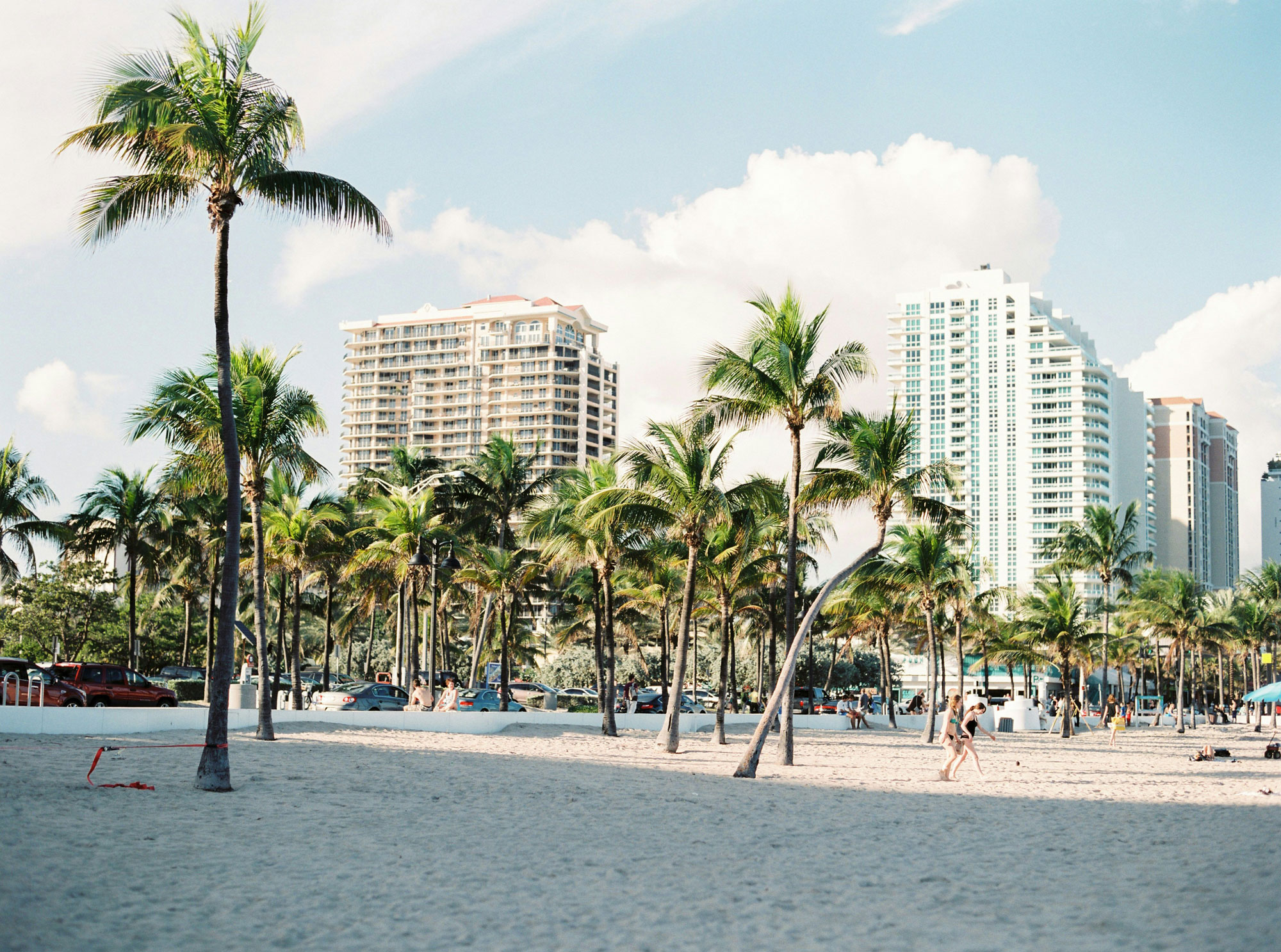 Miami buildings on the beach
